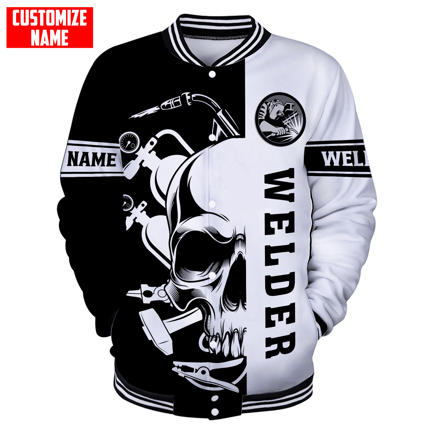 Tmarc Tee Personalized Welder Apparel Skull Welding