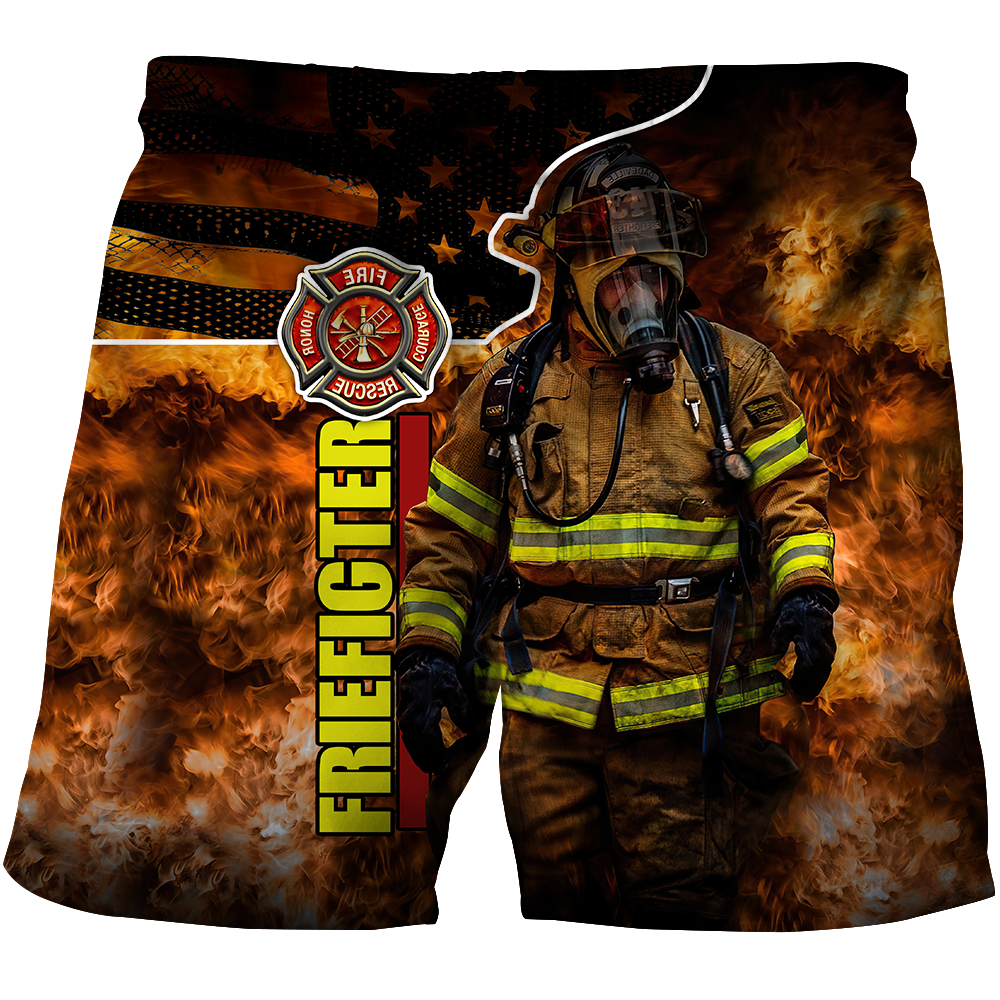 Brave Firefighter-Fireman 3D All Over Printed Shirts For Men and Women TA0822202