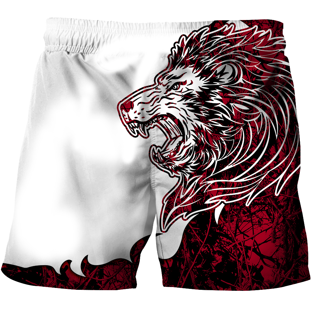 The Red Lion Tattoo Over Printed Hoodie