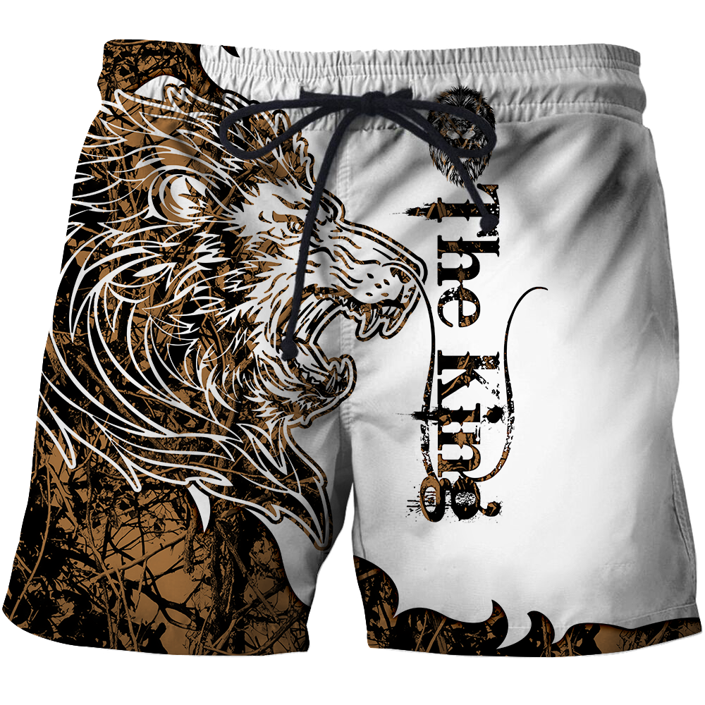 The King Lion Tattoo Over Printed Hoodie TP