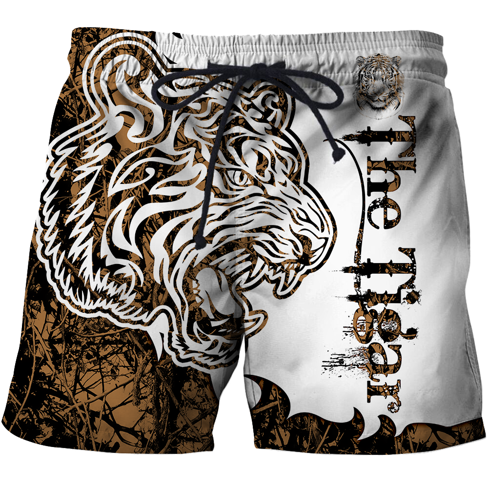The Tiger Brown Camo Tattoo 3D All Over Printed Shirts For Men and Women JJW17082003S