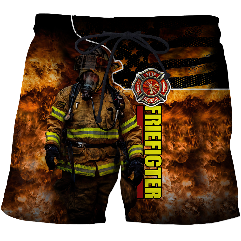 Brave Firefighter-Fireman 3D All Over Printed Shirts For Men and Women TA0822202