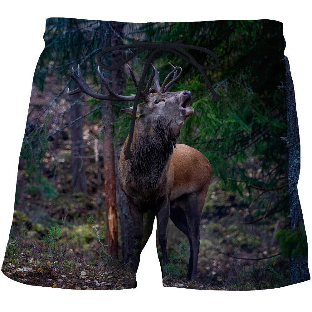 3D All Over Printed Deer T-shirt Hoodie-Apparel-6teenth World-SHORTS-S-Vibe Cosy™