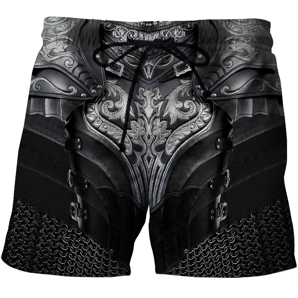 3D Printed Hoodie Chainmail Knight Armor Clothes MP799-Apparel-MP-Short-S-Vibe Cosy™