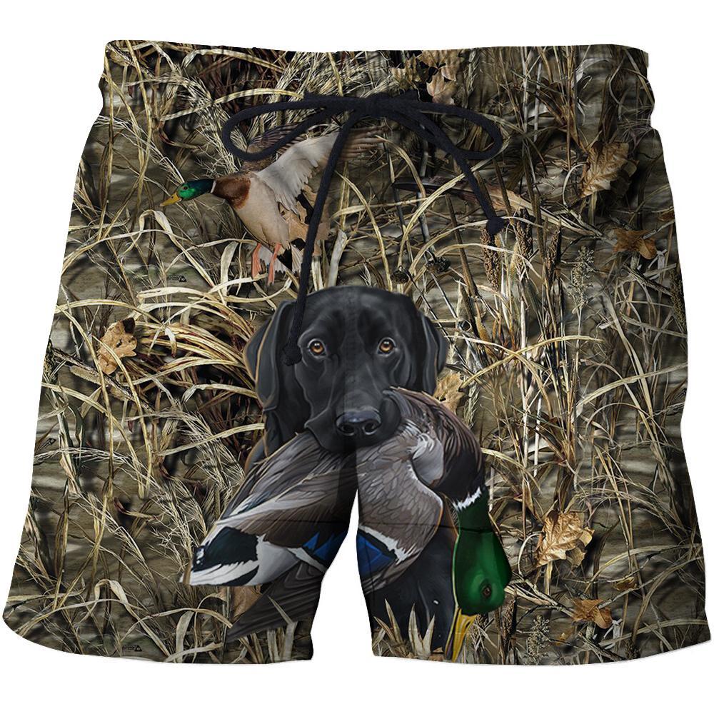 3D All Over Printed Black Dog hunting Duck Hoodie - Amaze Style™-Apparel