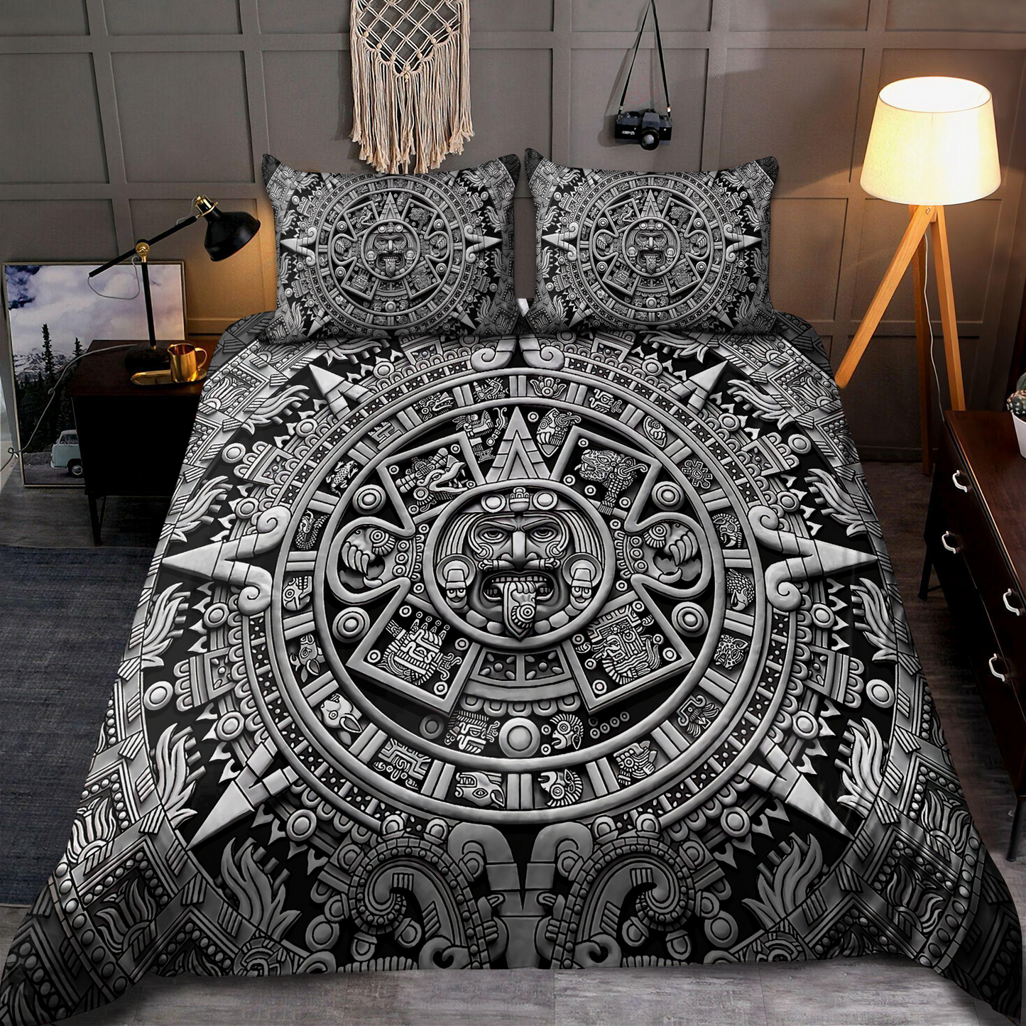 Aztec Mexico 3D Printed Bedding Set