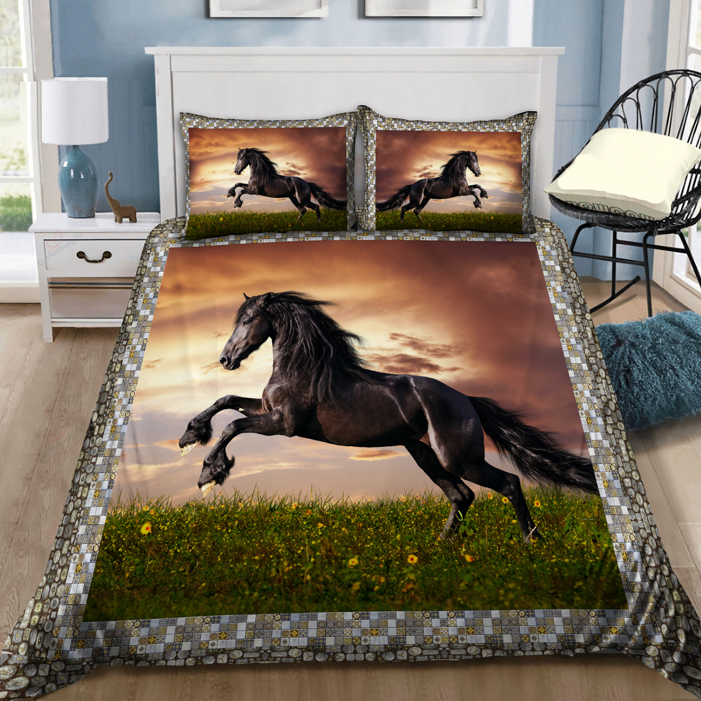 Beautiful Horse 3D All Over Printed Bedding Set