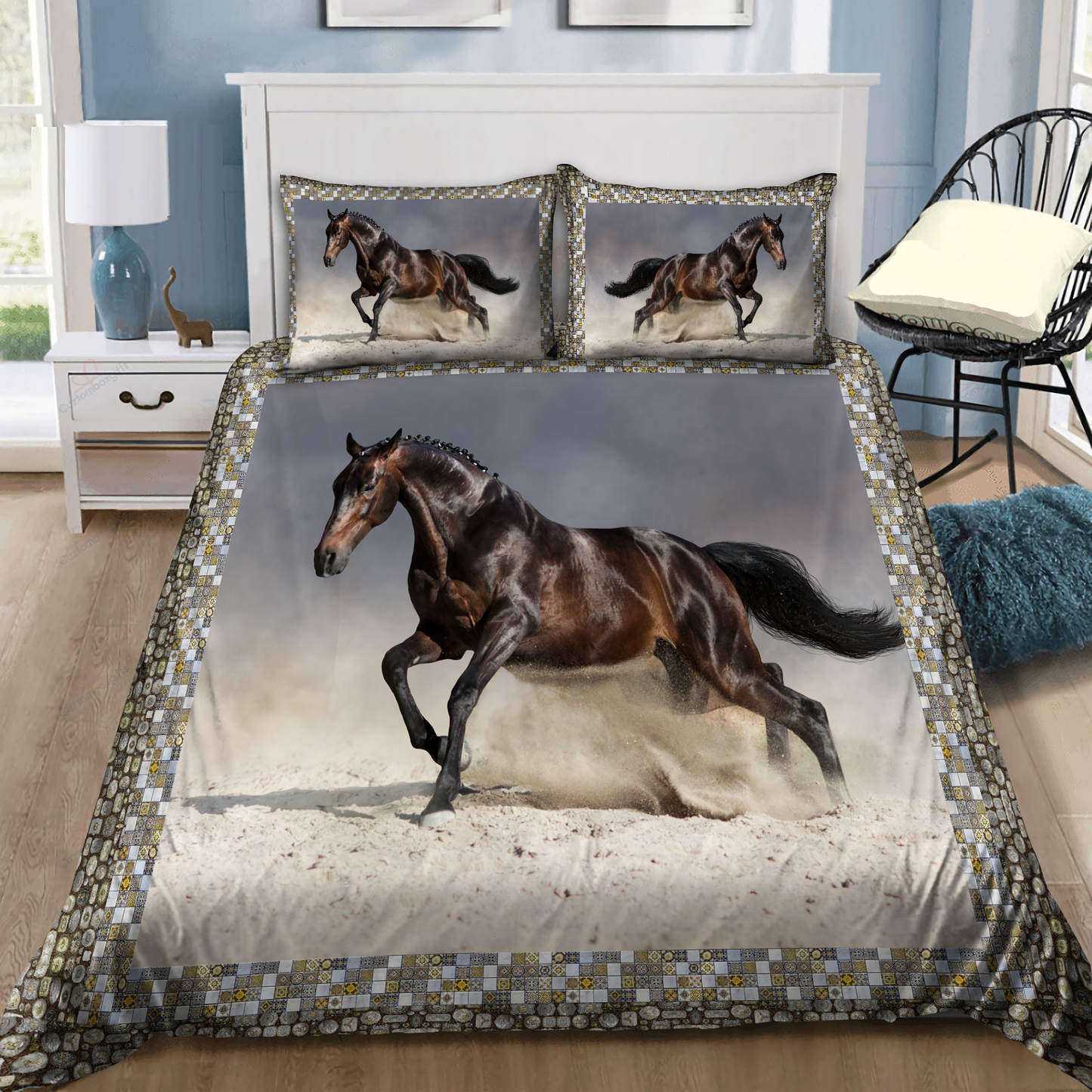 Beautiful Horse 3D All Over Printed Bedding Set