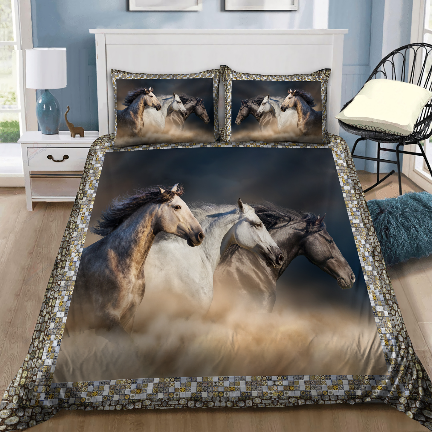 Beautiful Horse 3D All Over Printed Bedding Set