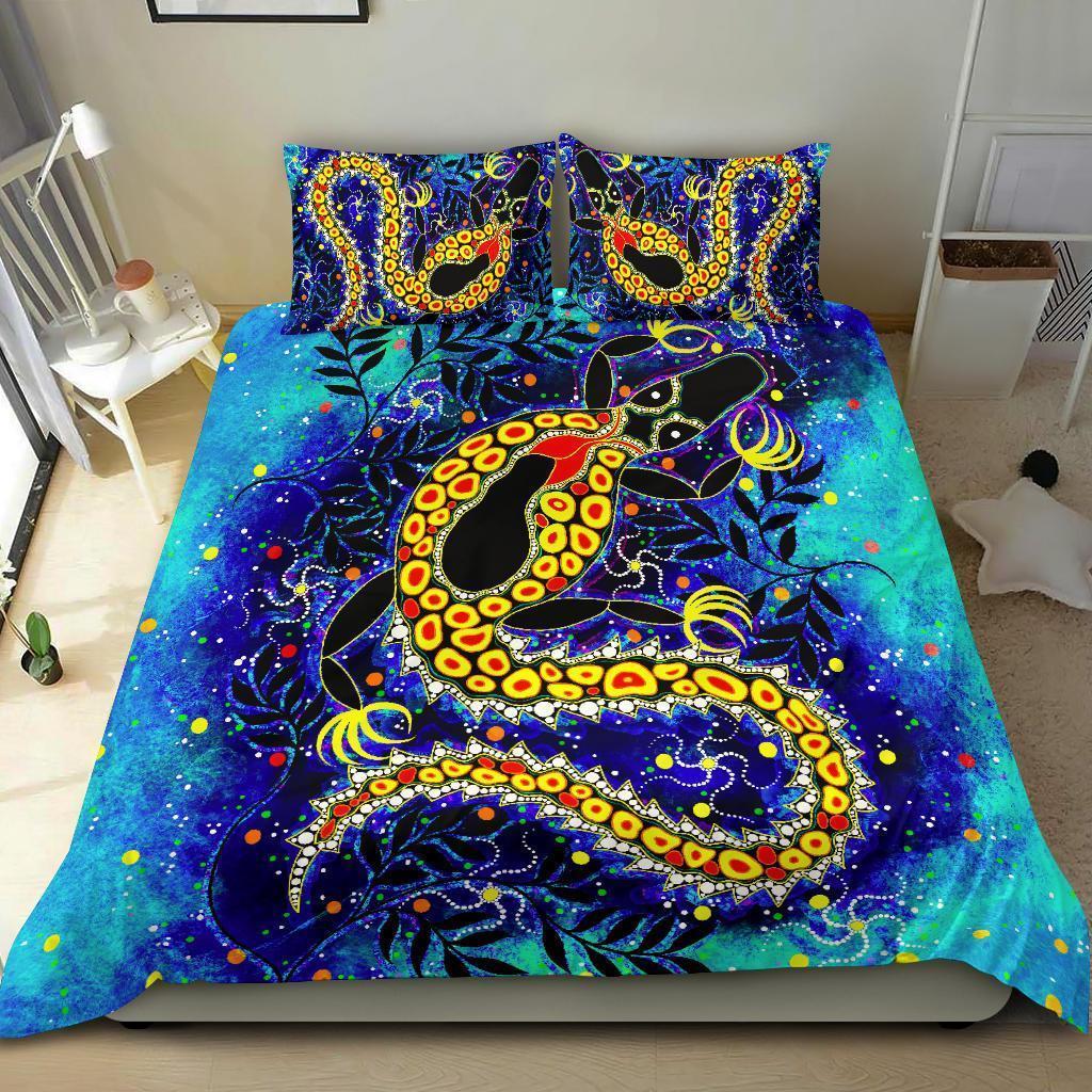 Aboriginal Australia Indigenous Lizard Bedding Set TN