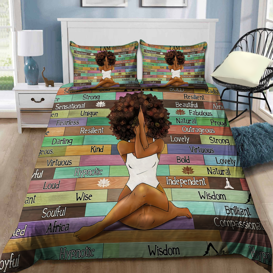 Black Girl 3D All Over Printed Bedding Set