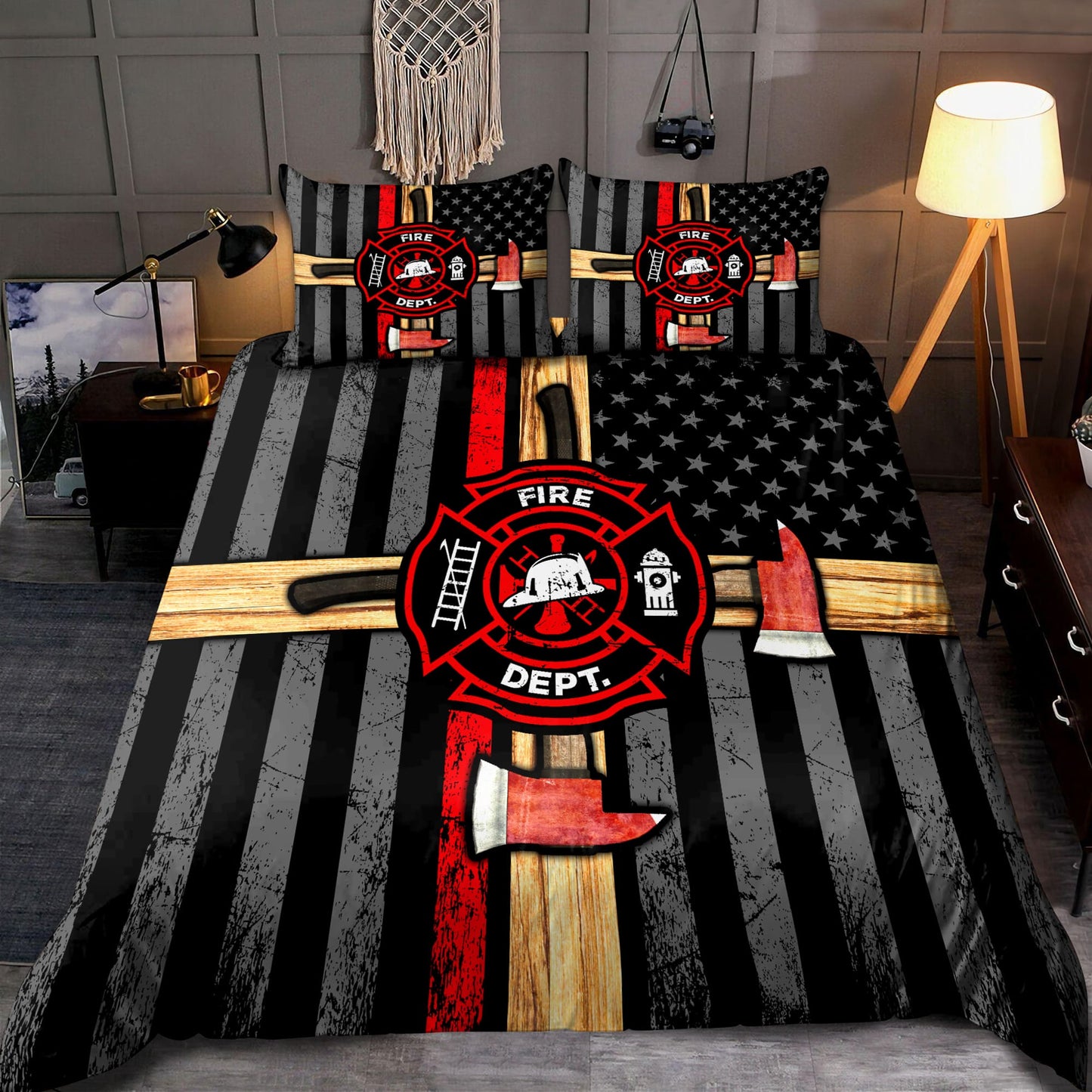 Firefigter Pride Bedding Set