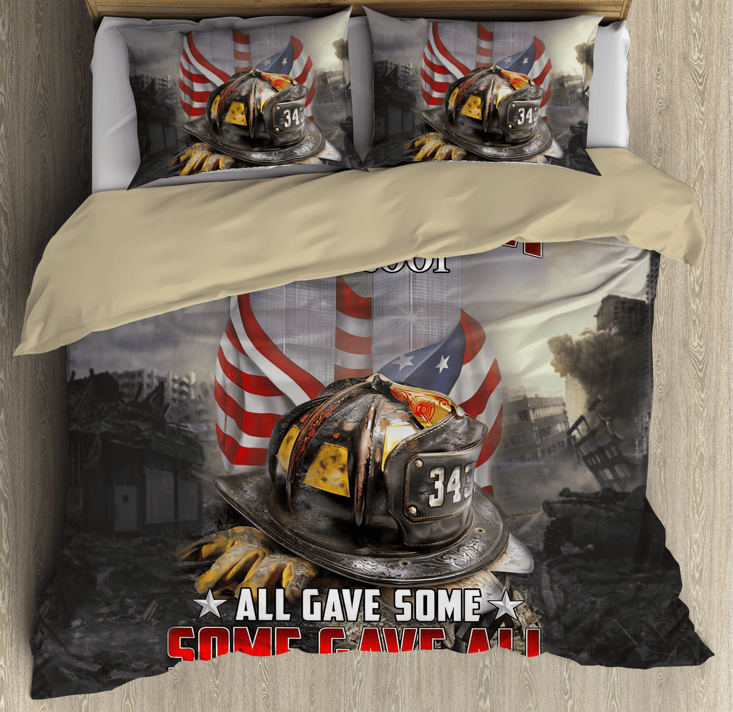 Never Forget Firefigter Bedding Set