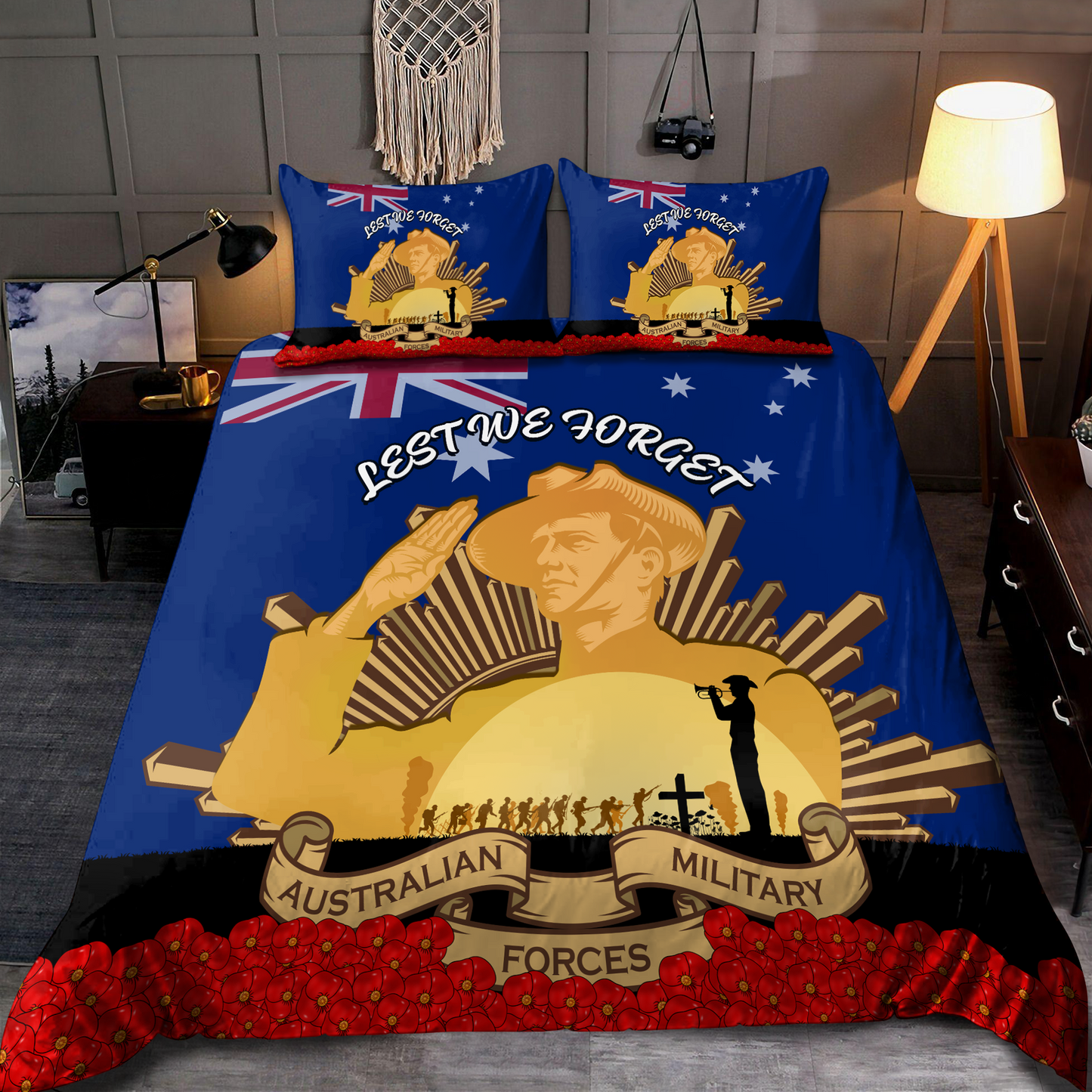 Anzac Day Lest We Forget 3D Home Decor Bedding