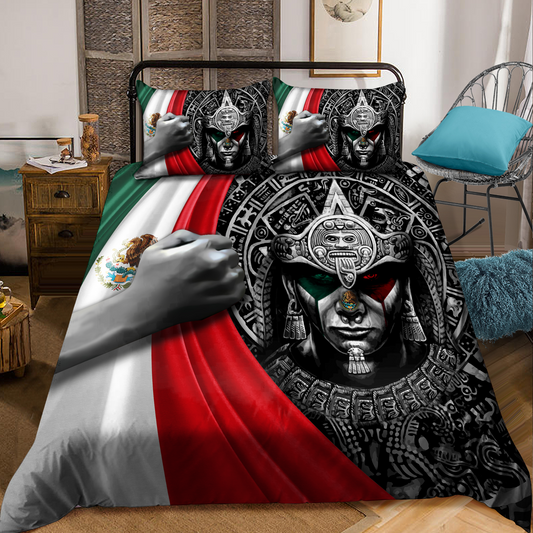 Aztec Mexico 3D Printed Bedding Set