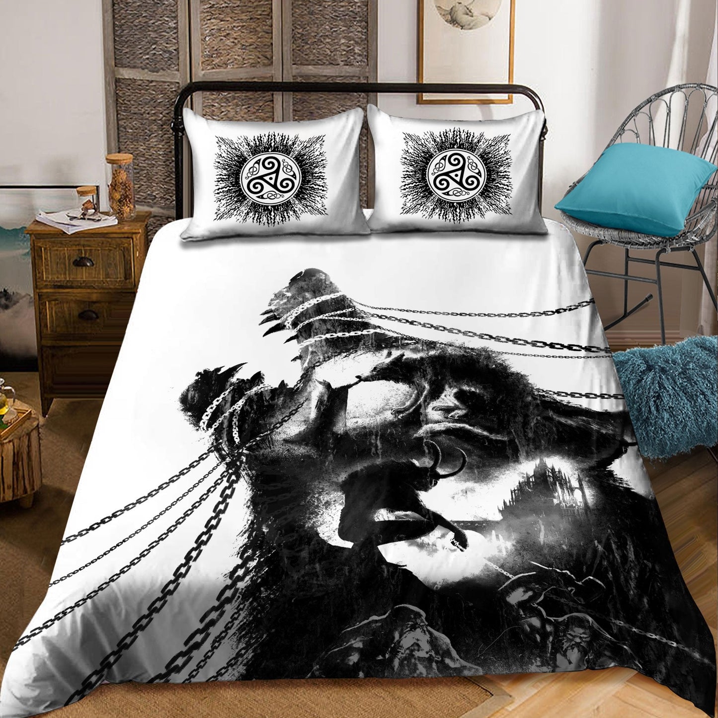 Wolf Satanic Bedding Set NTN07032102