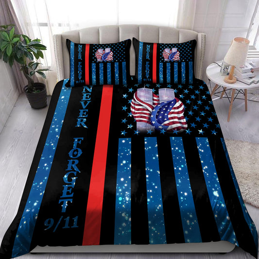 Never Forget Firefigter Bedding Set