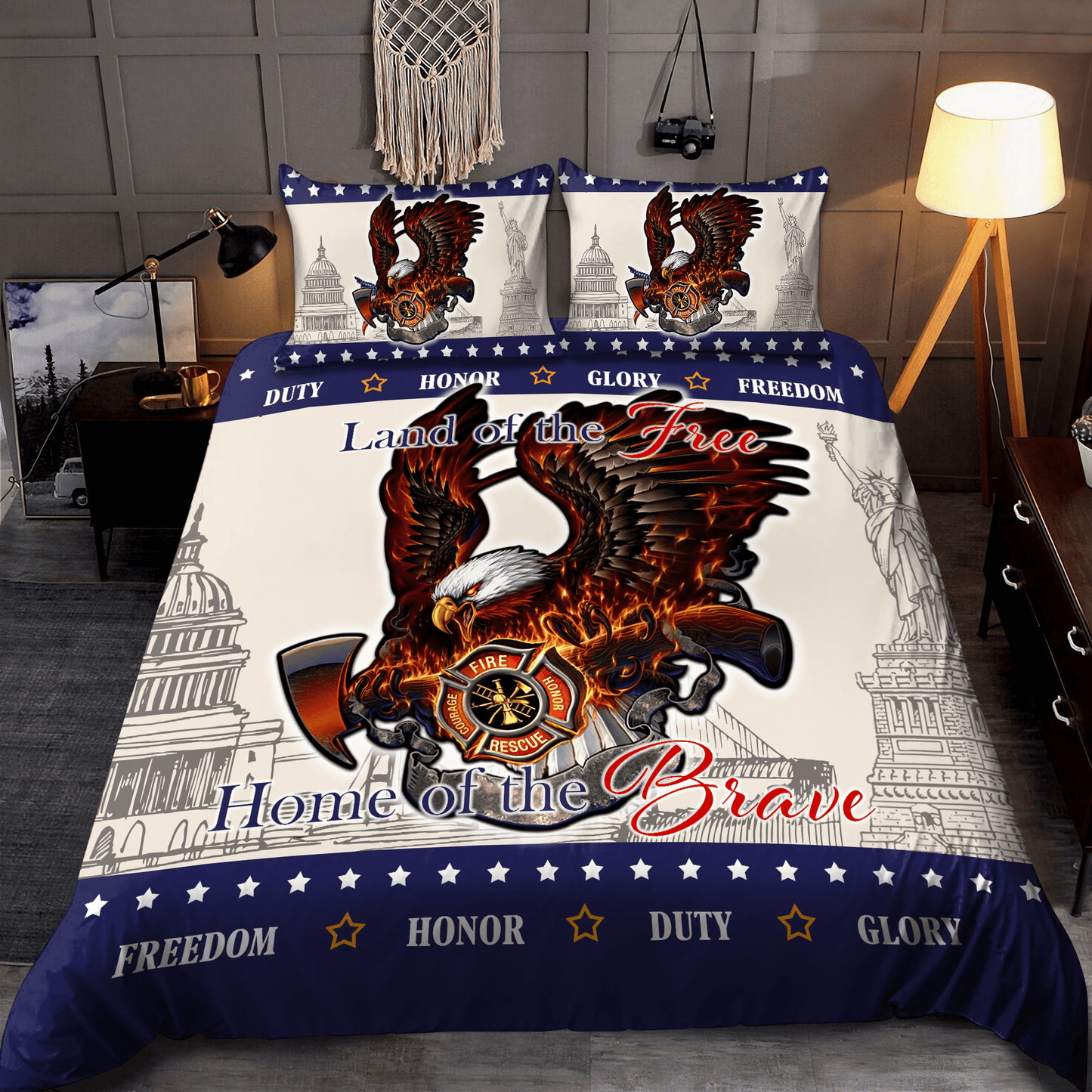 Pround Firefigter Bedding Set