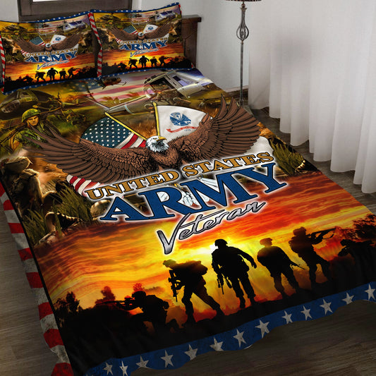 US Army Veteran 3D All Over Printed Bedding Set