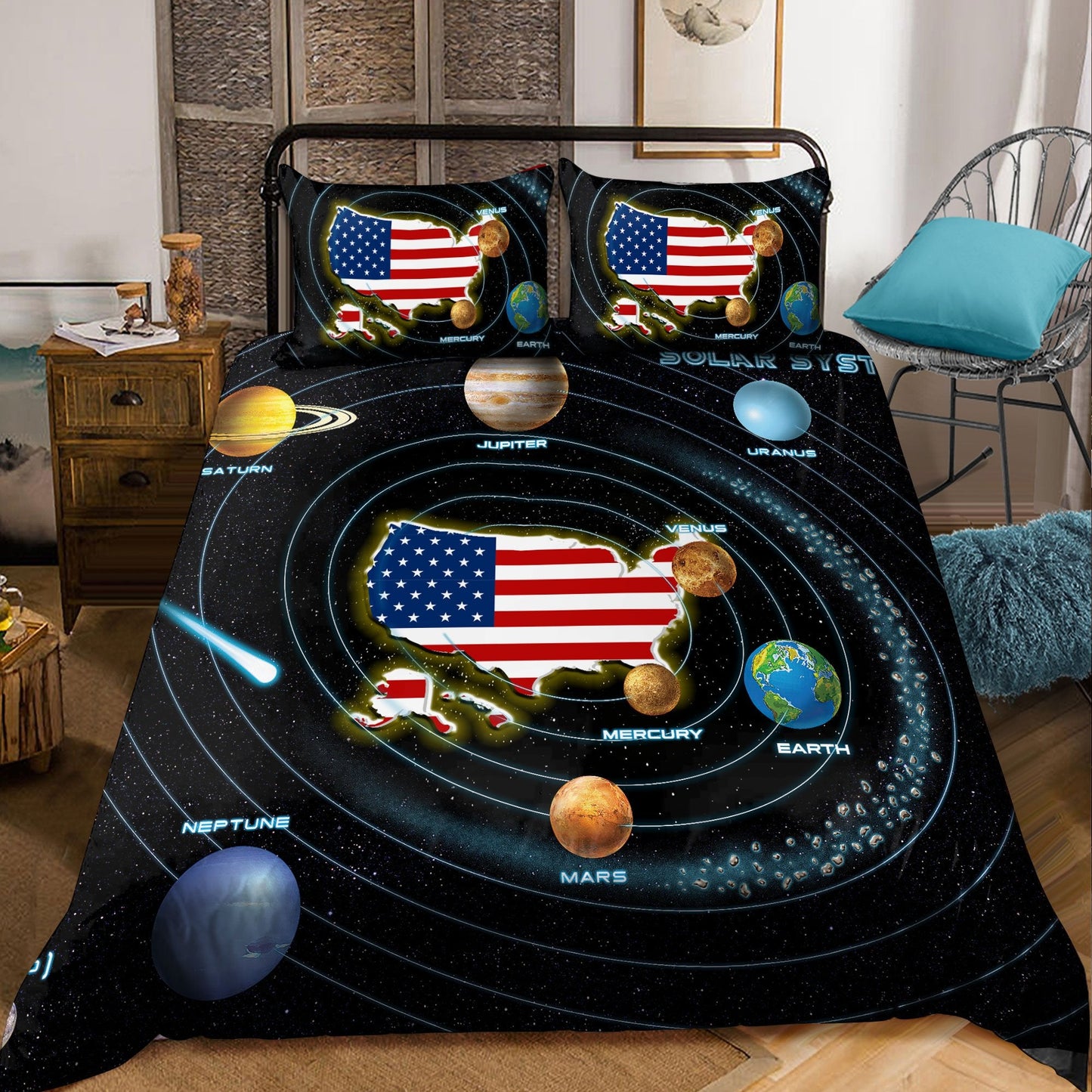 American Solar Nation Bedding Set ML