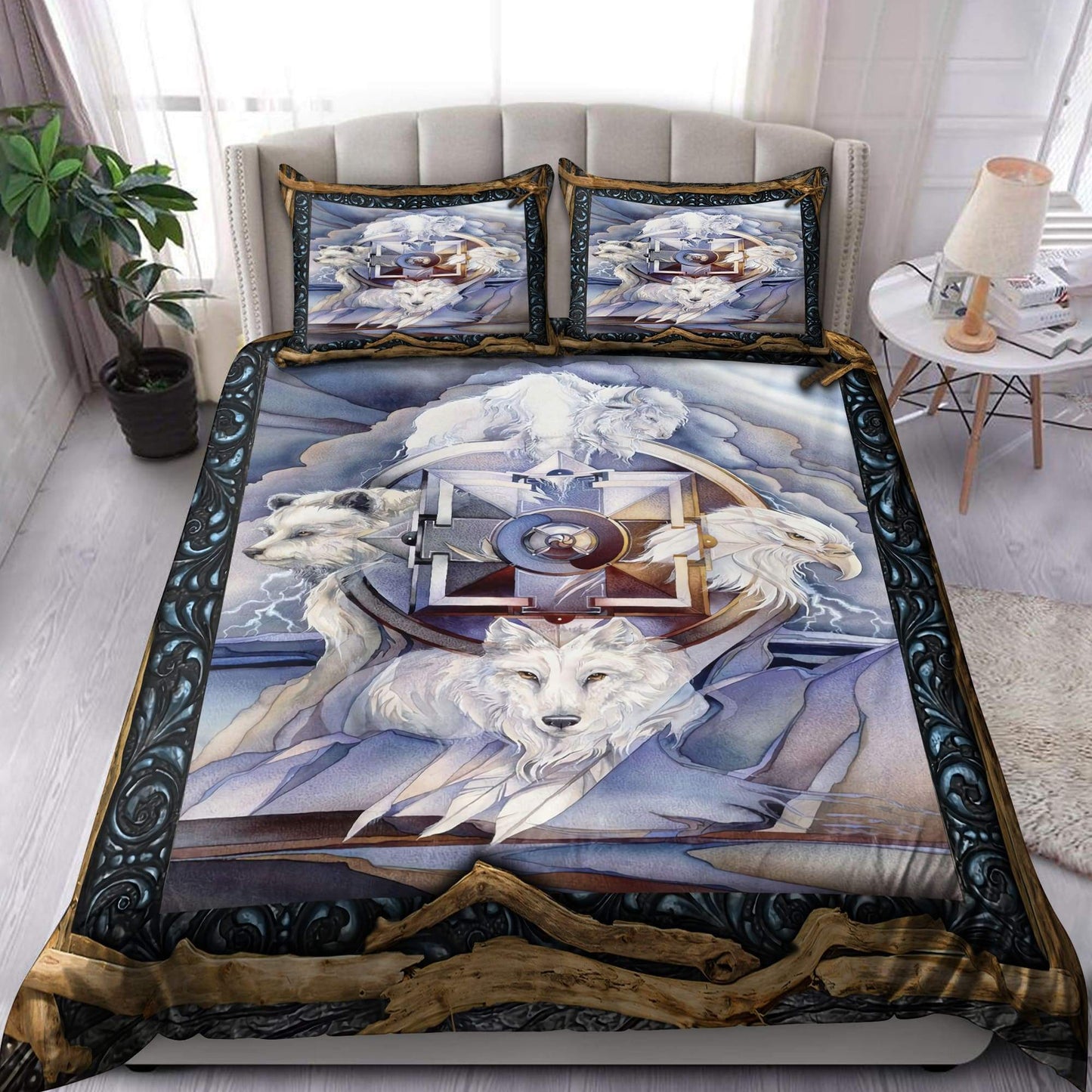 Wolf Native American 3D All Over Printed Bedding Set