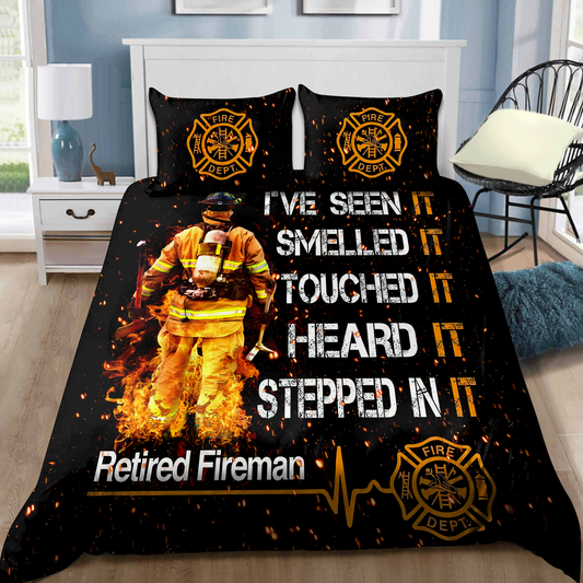 Retired Firefigter Bedding Set