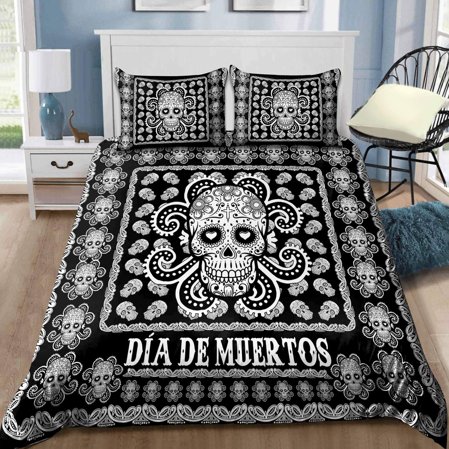 Surgar Skull Bedding Set