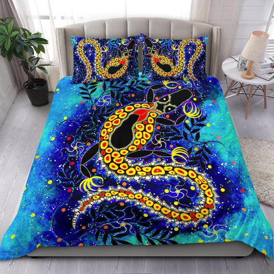 Aboriginal Australia Indigenous Lizard Bedding Set TN