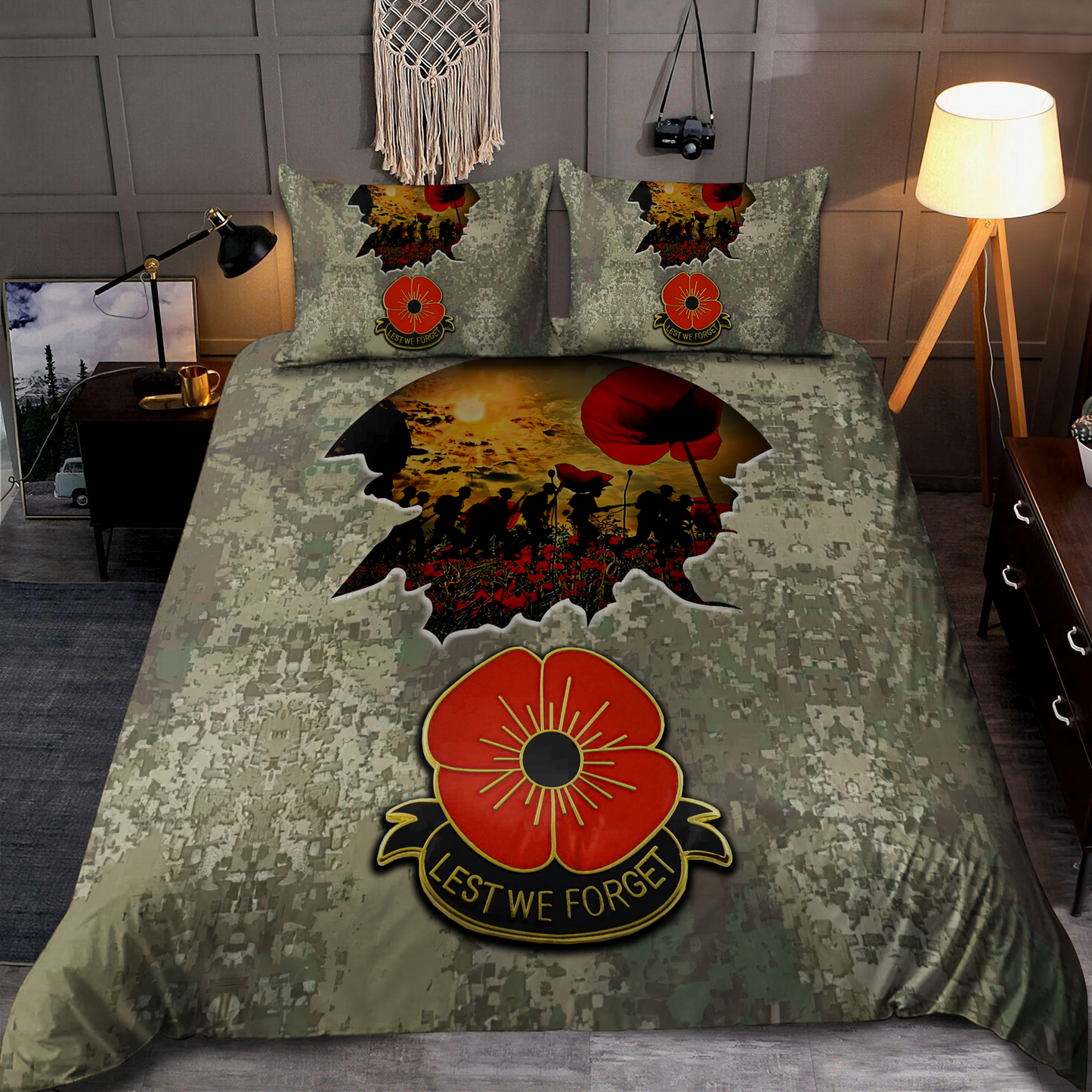 Anzac Day Lest We Forget 3D Home Decor Bedding