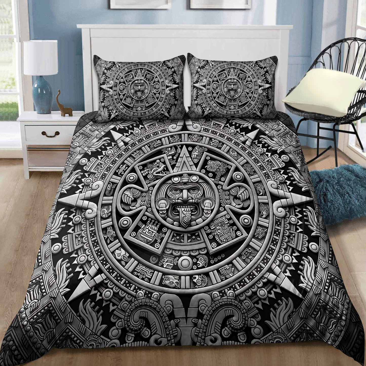 Aztec Mexico 3D Printed Bedding Set