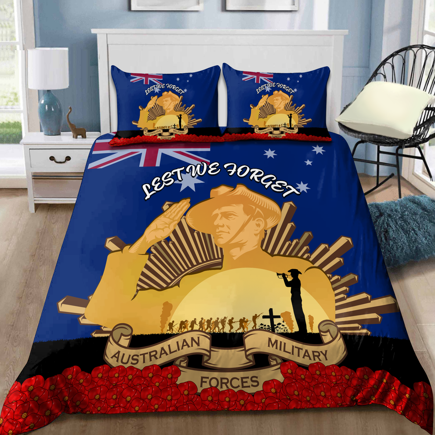 Anzac Day Lest We Forget 3D Home Decor Bedding