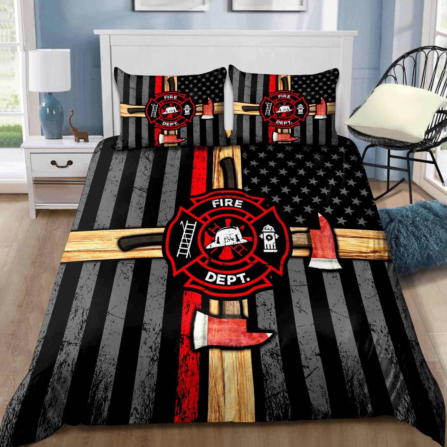 Firefigter Pride Bedding Set