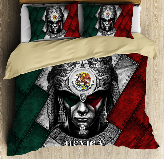 Aztec Warrior Mexican Bedding Set