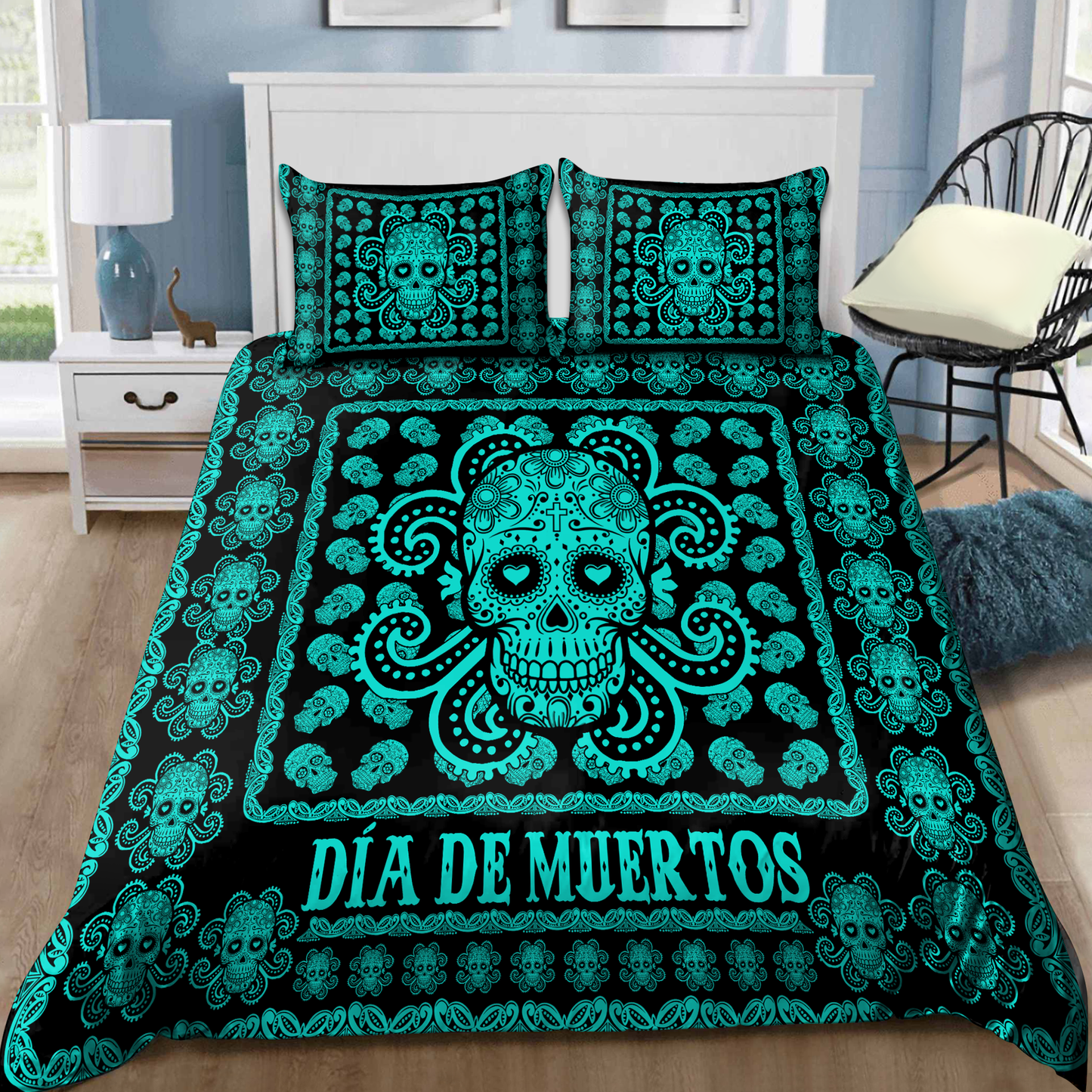 Surgar Skull Bedding Set