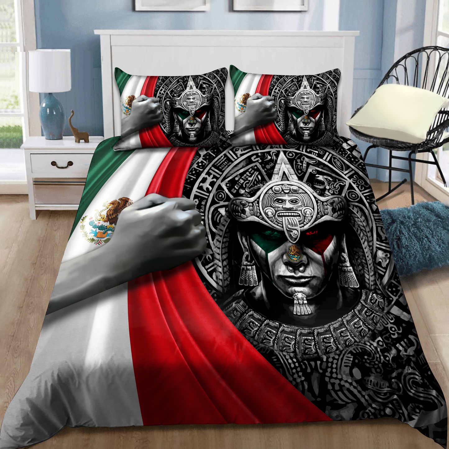 Aztec Mexico 3D Printed Bedding Set