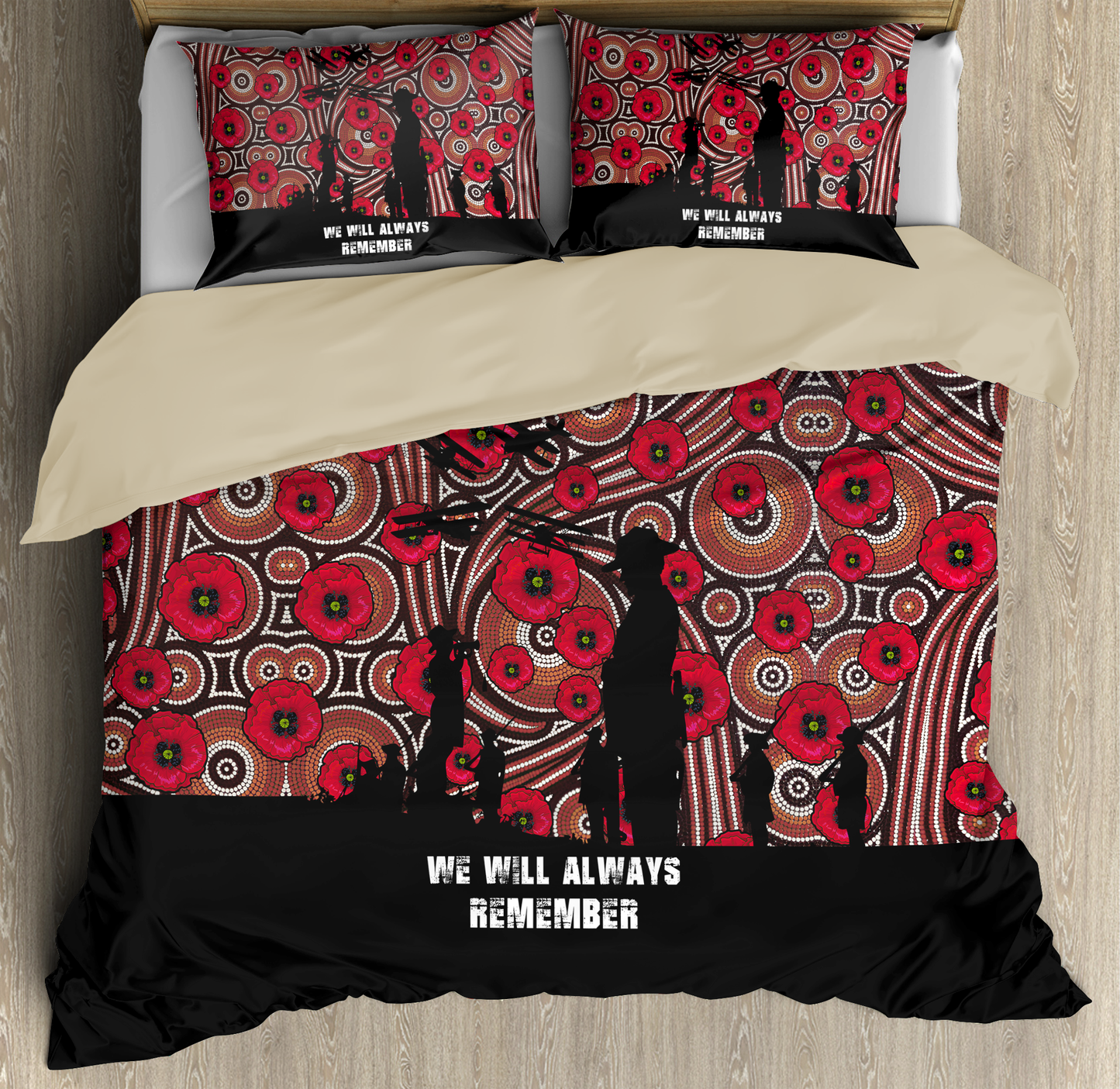 Anzac Day Lest We Forget 3D Bedding