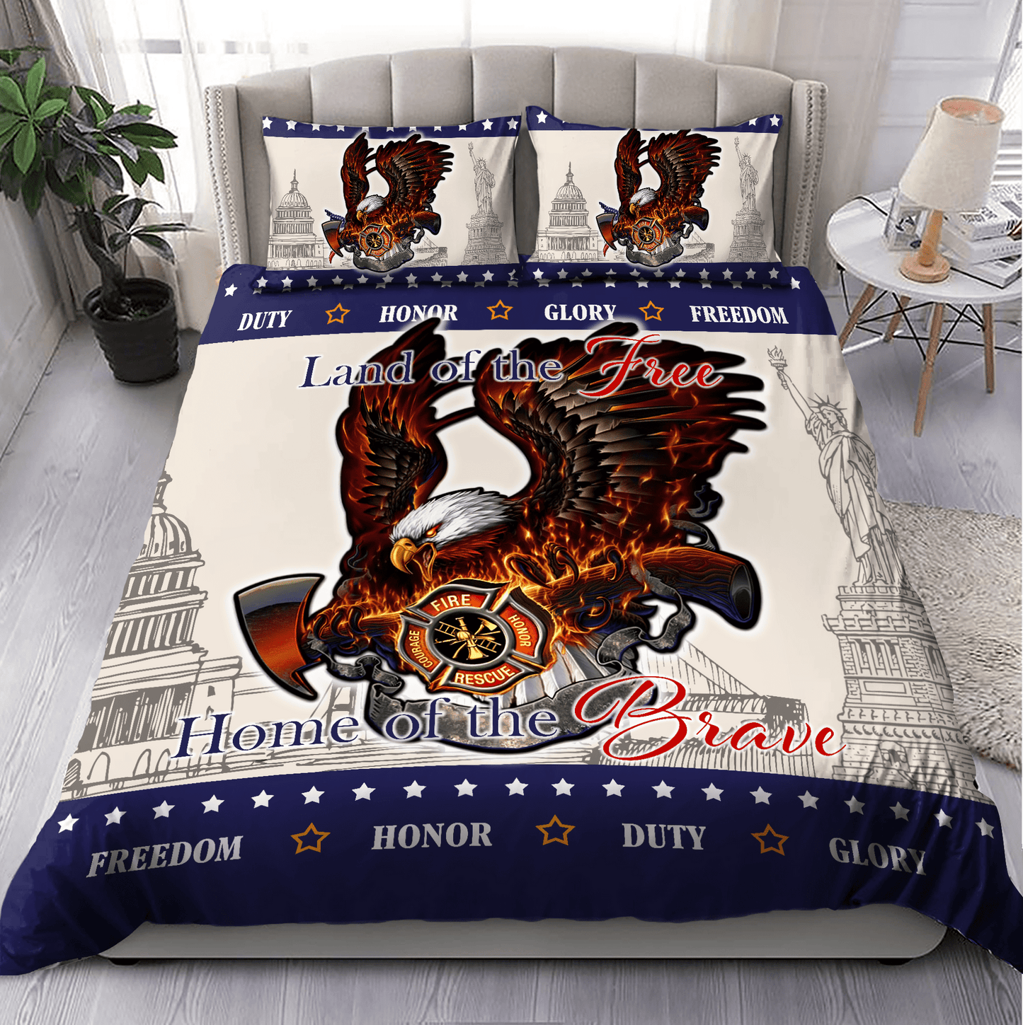 Pround Firefigter Bedding Set