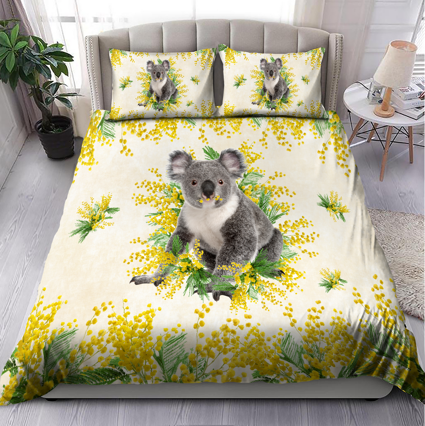Tmarc Tee Australia Koala Golden Wattle bedding set