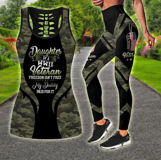 US wwii Veteran Daughter Combo (Legging+Tank) for women