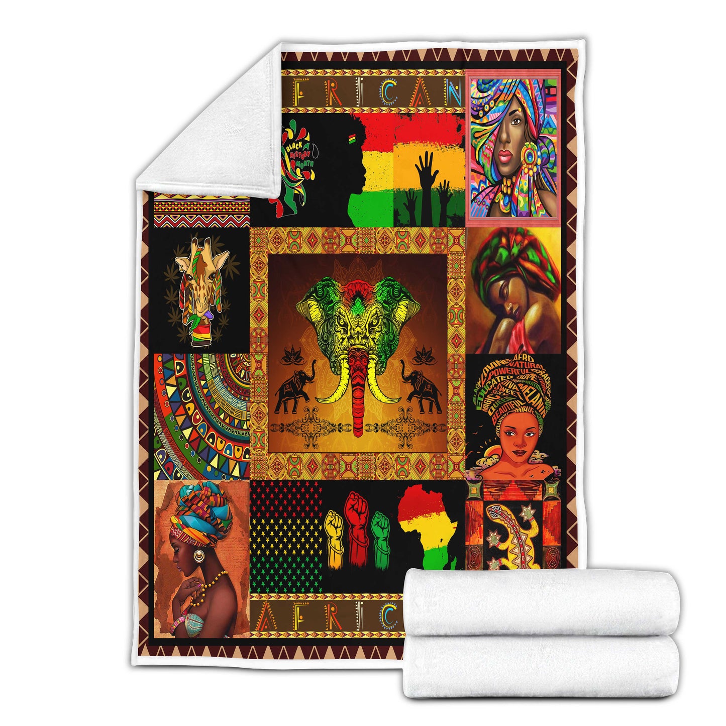 Africa 3D Printed Blanket AM04052101.S1