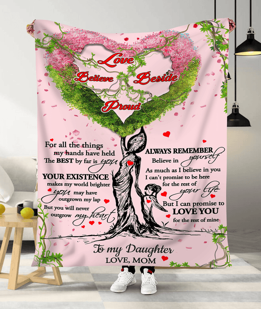 To My Daughter From Mom - Premium Blanket