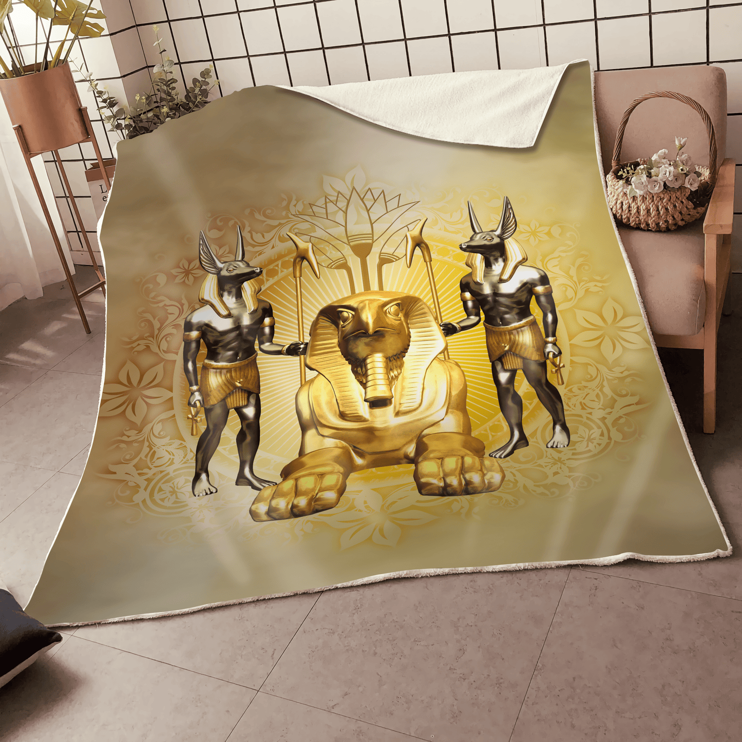 Ancient Egypt 3D All Over Printed Blanket