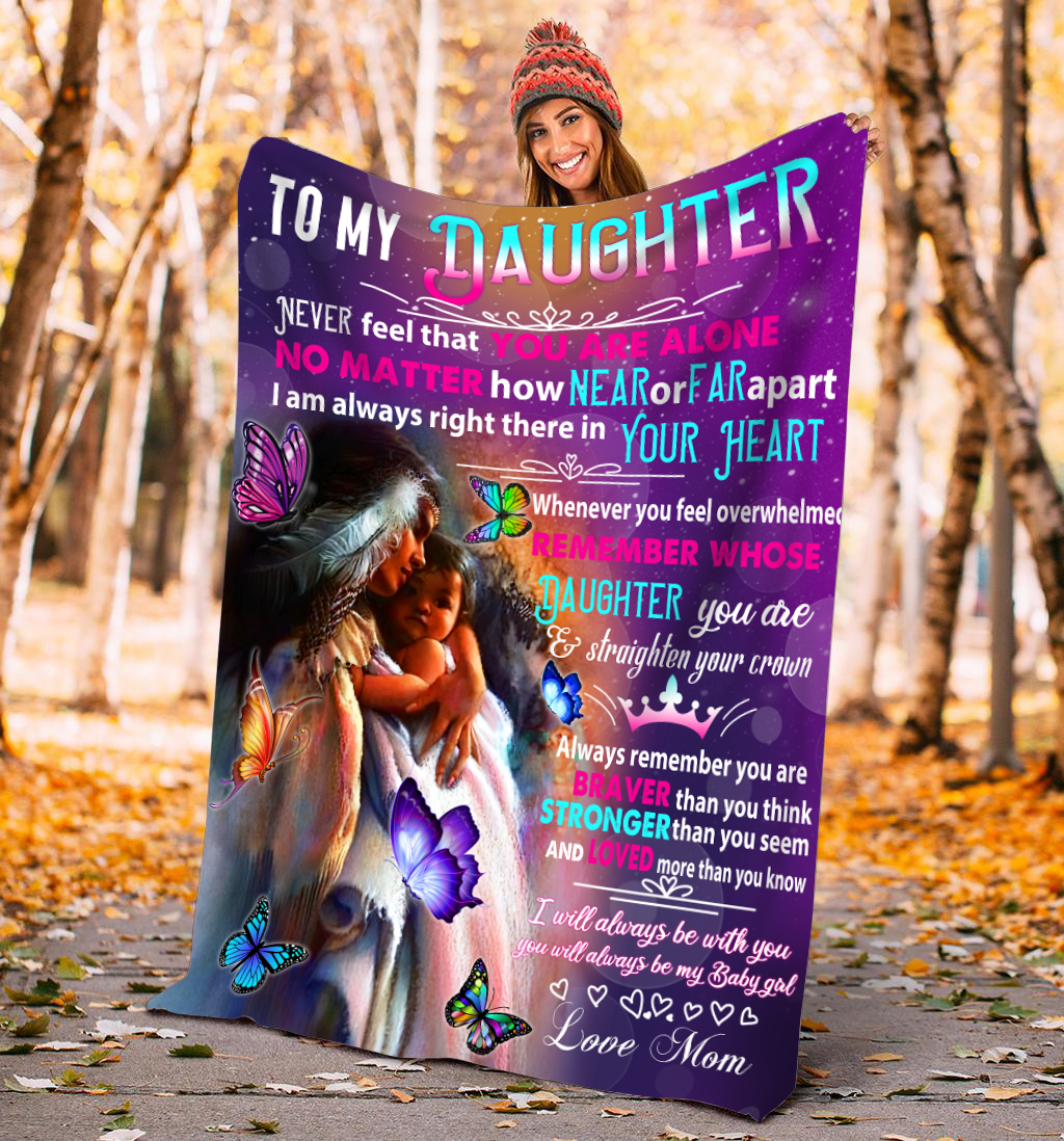 To My Daughter From Mom - Premium Blanket