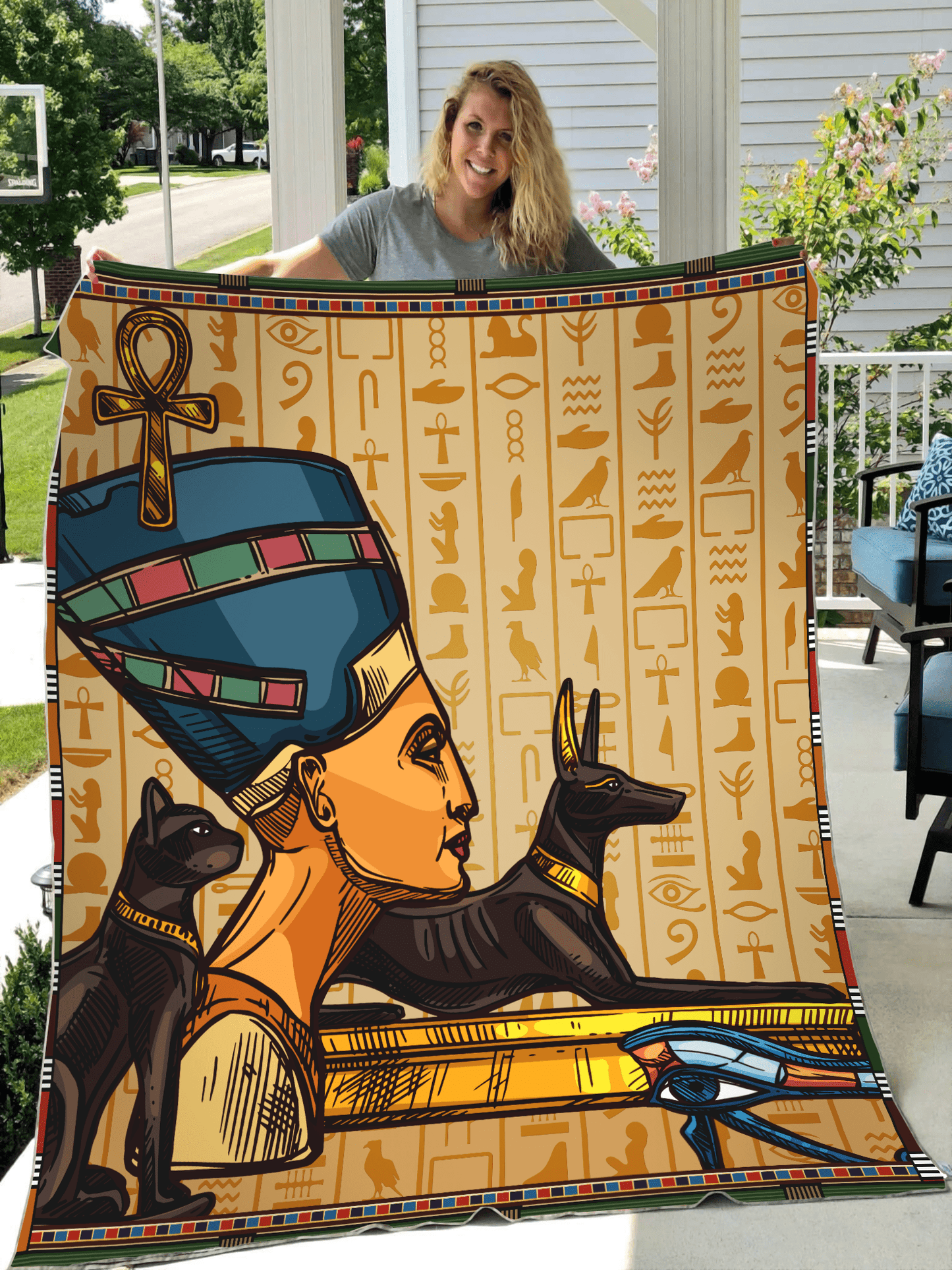 Ancient Egypt 3D All Over Printed Blanket