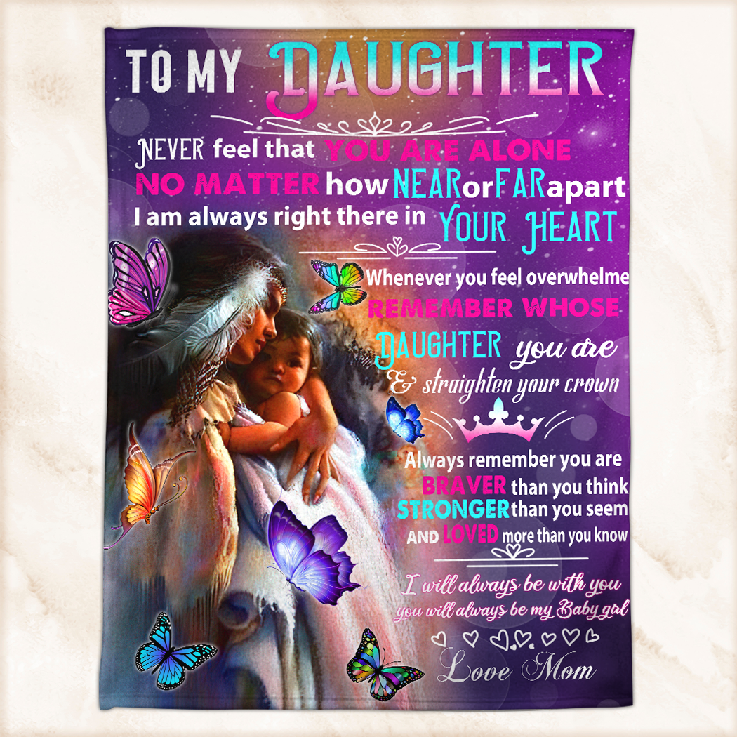 To My Daughter From Mom - Premium Blanket