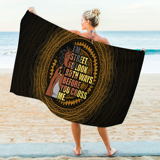 African Culture Summer Beach Towel I Am Street