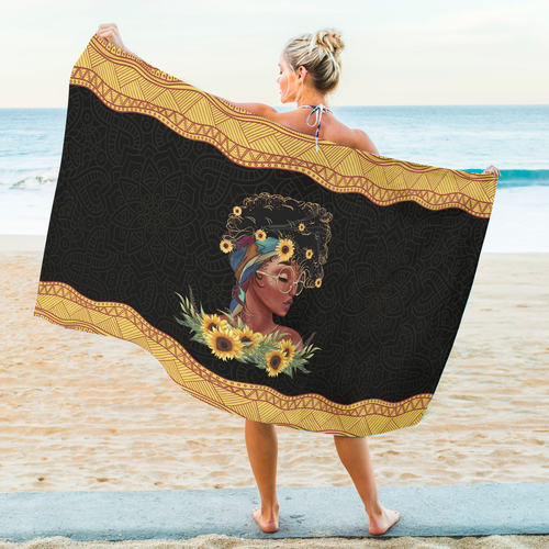 Afircan Culture Black Girl Summer Beach Towel SN16072103