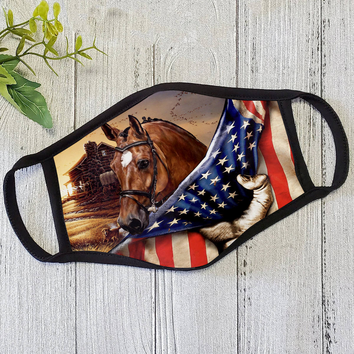 America Horse Face Mask DL