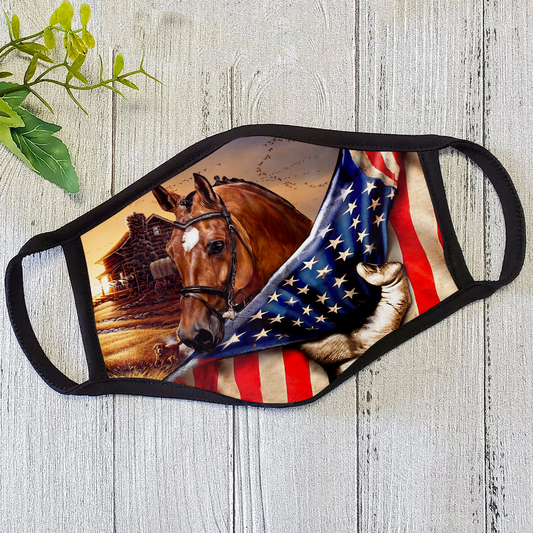 America Horse Face Mask DL