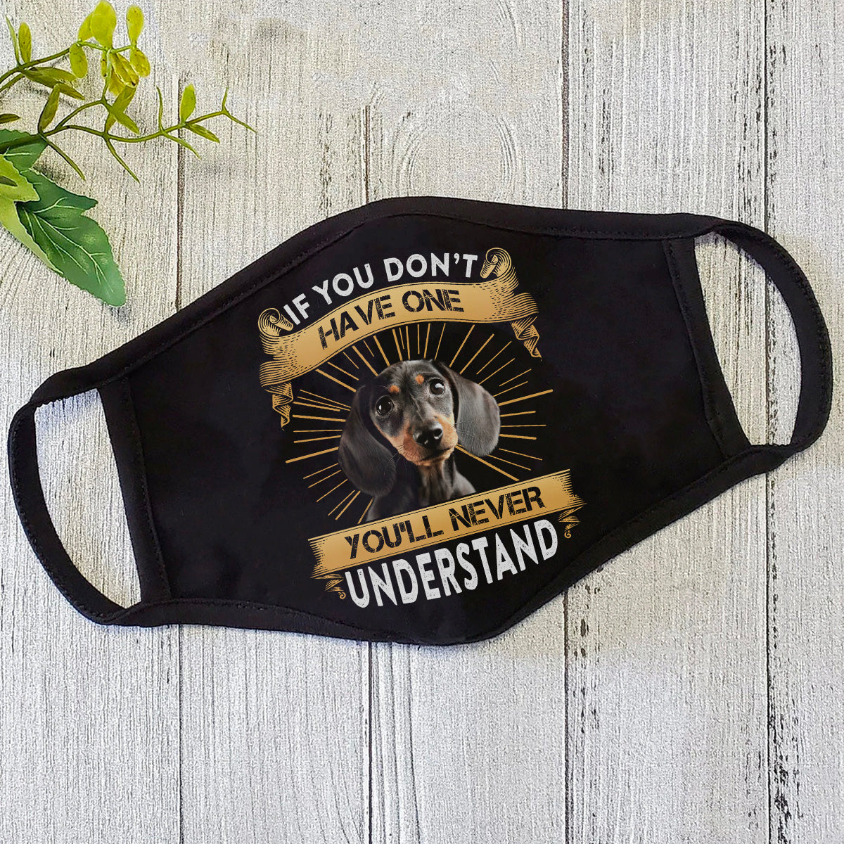 Dachshund Dog Face Mask DL